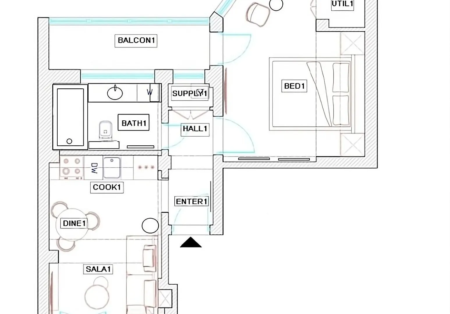 Appartamento Playful & Bright 1Br Near The Faculty Of Law Bucarest Romania